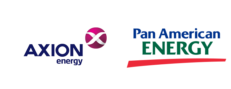 Logos de Axion y Pan American Energy